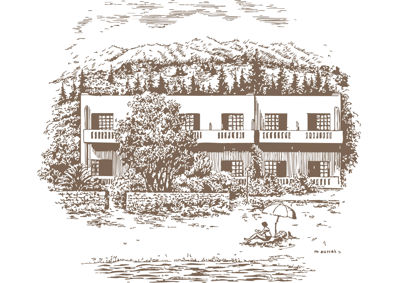 Family enjoying Kalives Apartments